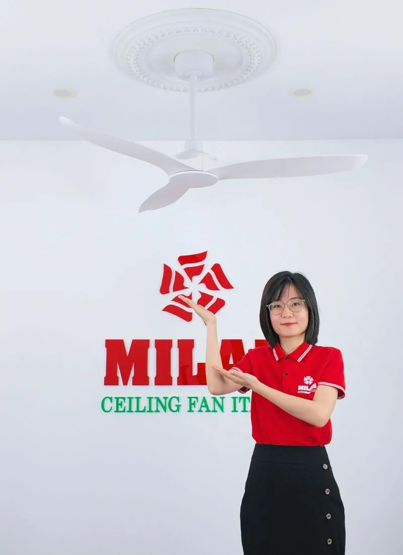 Quạt trần 3 cánh FY533 - màu trắng phù hợp nhiều không gian nội thất.